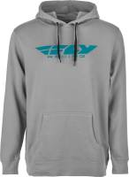 Fly Racing - Fly Racing Fly Corporate Pullover Hoodie - 354-01362X - Gray/Blue - 2XL - Image 1