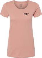 Fly Racing - Fly Racing Fly Pulse Womens T-Shirt - 356-0089L - Peach - Large - Image 1