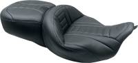 Mustang - Mustang One-Piece Deluxe Touring Seat - Black/Gray - 79006GM - Image 2