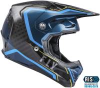 Fly Racing - Fly Racing Formula Carbon Axon Helmet - 73-4420L - Black/Blue/Hi-Vis - Large - Image 4