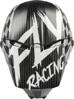 Fly Racing - Fly Racing Kinetic Sketch MIPS Youth Helmet - 73-3468YL - Black/White/Hi-Vis - Large - Image 3