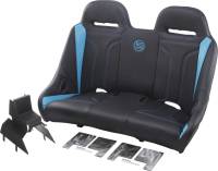 BS Sand - BS Sand Extreme Front/Rear Bench Seat - Double T - Black/Titanium Blue - EXBETBDTC - Image 2