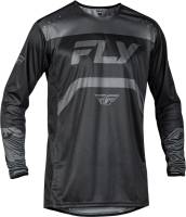 Fly Racing - Fly Racing Rayce Bicycle Youth Jersey - 378-053YS - Black/Charcoal - Small - Image 1