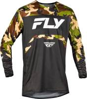 Fly Racing - Fly Racing Rayce Bicycle Youth Jersey - 378-050YL - Black/Camo - Large - Image 1