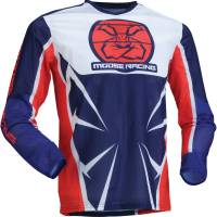 Moose Racing - Moose Racing Agroid Mesh Youth Jersey - 2912-2523 - Red/White/Blue - Small - Image 1