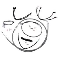 Magnum - Magnum Stainless Steel Handlebar Installation Kit with Chrome Fittings for 15-17in. Ape - 589942 - Image 1