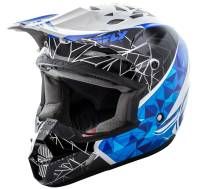 Fly Racing - Fly Racing Kinetic Crux Helmet - 73-33832X - White/Black/Blue - 2XL - Image 1