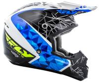 Fly Racing - Fly Racing Kinetic Crux Helmet - 73-33832X - White/Black/Blue - 2XL - Image 2