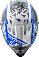Fly Racing - Fly Racing Kinetic Crux Helmet - 73-33832X - White/Black/Blue - 2XL - Image 4