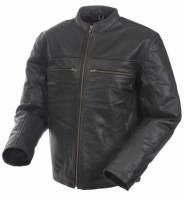 Mossi - Mossi Rally Leather Jacket - 20-152-50 - Black - 50 - Image 1