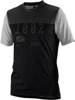 100% - 100% Airmatic Short Sleeve Jersey - 41312-057-10 - Charcoal/Black - Small - Image 1