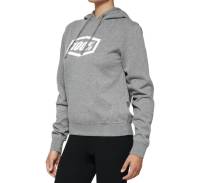 100% - 100% Icon Womens Hoody - 20031-00004 - Heather Gray - Small - Image 1
