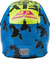 Fly Racing - Fly Racing Kinetic Scan Youth Helmet - F73-3492YL - Blue/Hi-Vis/Pink - Large - Image 2