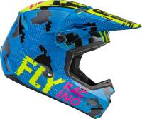 Fly Racing - Fly Racing Kinetic Scan Youth Helmet - F73-3492YL - Blue/Hi-Vis/Pink - Large - Image 4