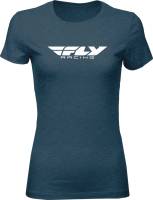 Fly Racing - Fly Racing Corporate Womens T-Shirt - 356-0362S - Indigo - Small - Image 1