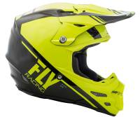 Fly Racing - Fly Racing F2 Carbon Rewire Helmet - 73-4160-1-XS - Hi-Vis/Black - X-Small - Image 2