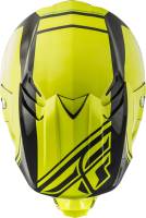 Fly Racing - Fly Racing F2 Carbon Rewire Helmet - 73-4160-1-XS - Hi-Vis/Black - X-Small - Image 4