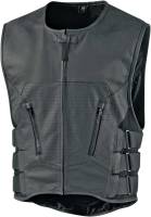Icon - Icon Regulator D3O Stripped Vest - 2830-0398 - Black - 4XL - Image 1