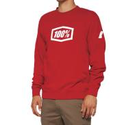 100% - 100% Icon Crewneck Sweatshirt - 20026-00011 - Deep Red - Medium - Image 1