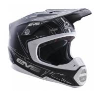 EVS - EVS Vortek T5 Pinner Helmet - H16T5P-MBKW-S - Matte Black/White - Small - Image 1