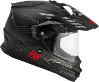 Fly Racing - Fly Racing Trekker Quantum Helmet - 73-7017M - Black/Gray/Red - Medium - Image 5