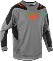 Fly Racing - Fly Racing Kinetic Sym Jersey - 378-422L - Gray/Orange/Black - Large - Image 1