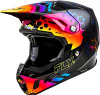 Fly Racing - Fly Racing Formula CC Tektonic Youth Helmets - 73-4332YL - Black/Sunset - Large - Image 1