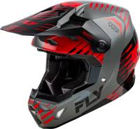 Fly Racing - Fly Racing Formula Cp Slice Helmet - 73-0051XS - Gray/Red/Black - X-Small - Image 1