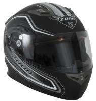 Zoan - Zoan Flux 4.1 Commander Graphics Helmet - 137-194 - Matte White/Black - Small - Image 1