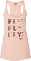 Fly Racing - Fly Racing Fly Tic Tac Toe Womens Tank Top - 356-6163X - Peach - X-Large - Image 1