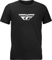 Fly Racing - Fly Racing Boy?�?�?�s Fly F-Wing T-shirt - 352-0667YS - Black - Small - Image 1