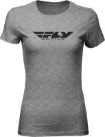 Fly Racing - Fly Racing Corporate Womens T-Shirt - 356-03632X - Gray Heather - 2XL - Image 1