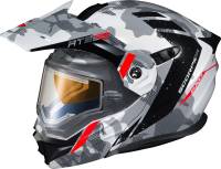 Scorpion - Scorpion EXO-AT950 Outrigger Snow Helmet with Electric Lens Shield - 95-1624-SE - White/Gray - Medium - Image 1