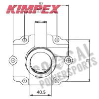 Kimpex - Kimpex Carburetor Mounting Flange - 301730 - Image 2