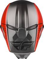 Fly Racing - Fly Racing Kinetic Straight Edge Helmet - 73-8635L - Red/Black/Gray - Large - Image 3