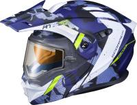 Scorpion - Scorpion EXO-AT950 Outrigger Snow Helmet with Electric Lens Shield - 95-1616-SE - Matte Blue - X-Large - Image 1