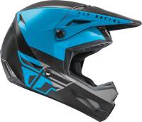 Fly Racing - Fly Racing Kinetic Straight Edge Helmet - 73-8633M - Black/Blue/Gray - Medium - Image 4