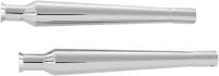 Paughco - Paughco Bell Tip Muffler - 20in. - Short - Chrome - 618BT - Image 2