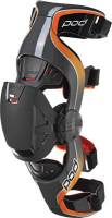 POD - POD K1 Youth Knee Braces - Pair - K1013-230-YM - Gray/Orange - Medium - Image 1