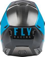 Fly Racing - Fly Racing Kinetic Straight Edge Helmet - 73-86332X - Black/Blue/Gray - 2XL - Image 2