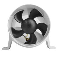 Attwood Marine - Attwood Turbo 4000 Series II Water-Resistant, In-Line Blower - 12V - White - Image 1