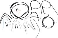 Burly Brand - Burly Brand Extended Cable/Brake Line Kit for 14in. Ape Handlebars - Black Vinyl - B30-1068 - Image 2