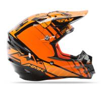 Fly Racing - Fly Racing F2 Carbon Pro Cross Helmet - 73-4926S - Black/Orange - Small - Image 2