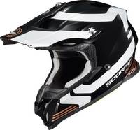 Scorpion - Scorpion EXO VX-16 Format Helmet - 16-1135 - Black/White/Gold - Large - Image 1