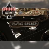 Klock Werks - Klock Werks Fairing Vent Screen - Honeycomb - Chrome - KWS-01-0003 - Image 2