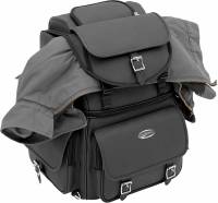 Saddlemen - Saddlemen BR3400EX/S Combination Backrest, Seat and Sissy Bar Bag without Studs - 3515-0120 - Image 3