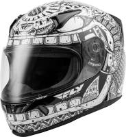 Fly Racing - Fly Racing Revolt FS Codex Helmet - 73-8376XS - Black/White - X-Small - Image 1