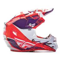 Fly Racing - Fly Racing F2 Carbon MIPS Retrospec Helmet - 73-42262X - Purple/Neon Orange - 2XL - Image 2