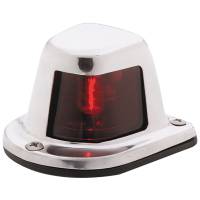 Attwood Marine - Attwood 1-Mile Deck Mount, Red Sidelight - 12V - Stainless Steel Housing - Image 1