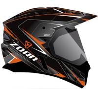 Zoan - Zoan Synchrony Duo-Sport Hawk Graphics Snow Helmet with Electric Shield - 521-583SN/E - Orange - X-Small - Image 1